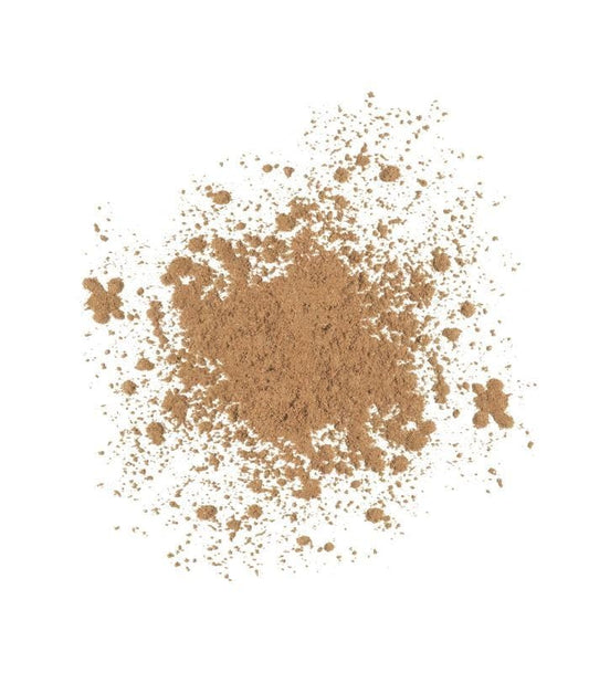 SeneGence loose setting powder on skin application for a natural finish.