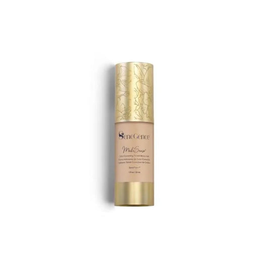 SeneGence MakeSense tinted moisturizer bottle offers lightweight hydration for a natural glow.