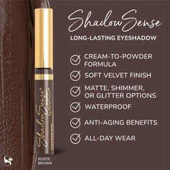 ShadowSense provides long-wear definition with a warm Rustic Brown shade.