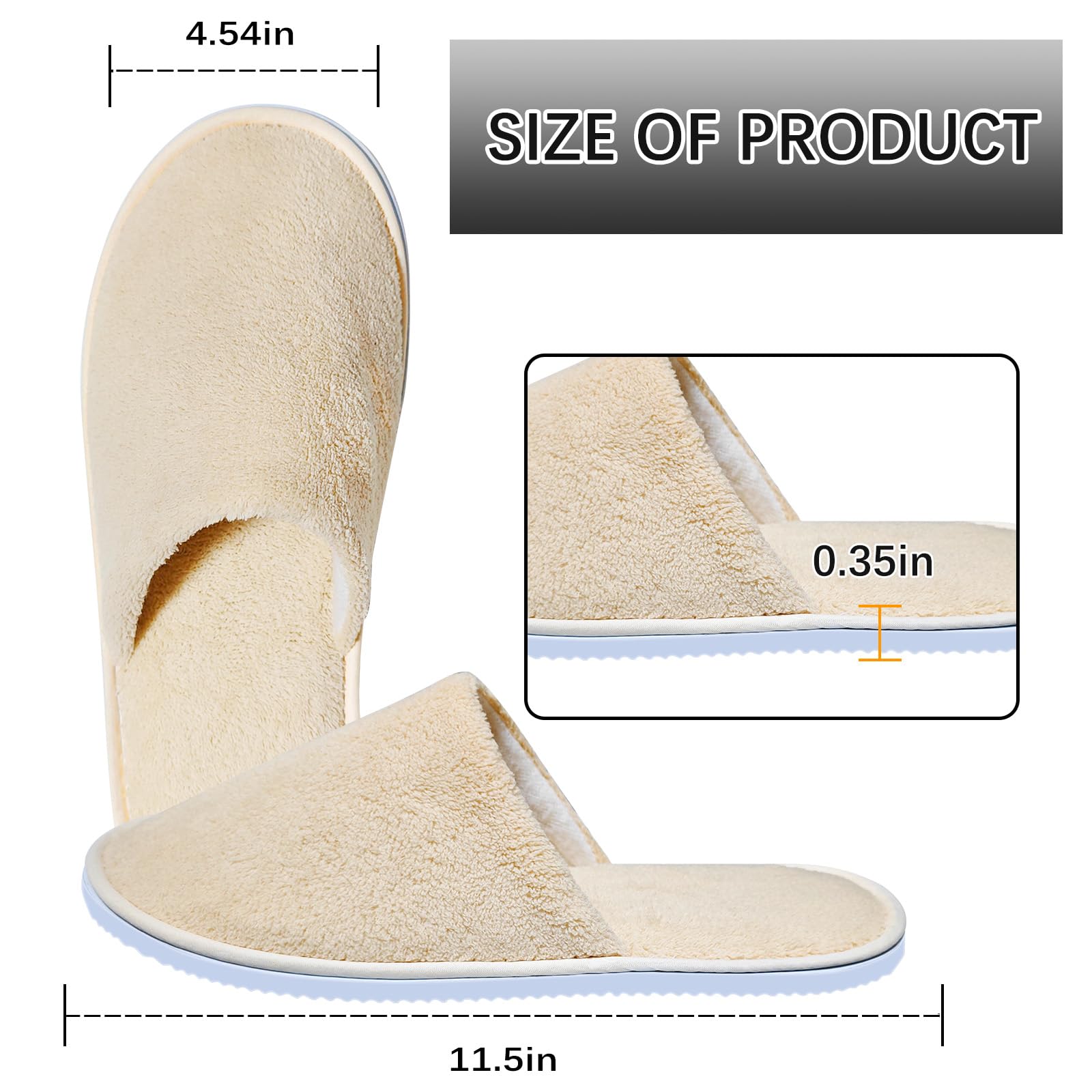 SENJUNSAFE washable disposable hotel slippers provide hygienic travel comfort.
