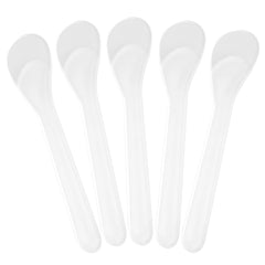 Senkary translucent 200-pack spatulas for hygienic cosmetic mixing and application.