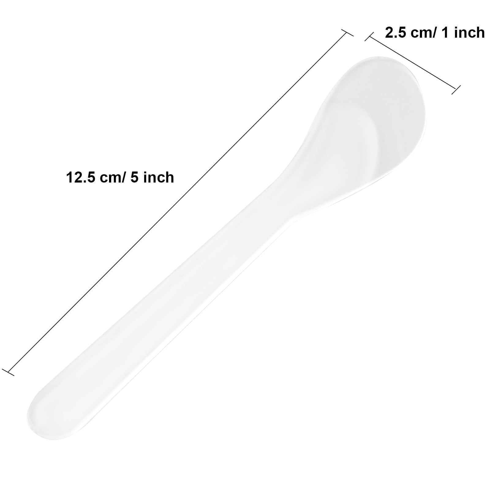 Senkary 5-inch plastic spatula for smooth mask and cream application.