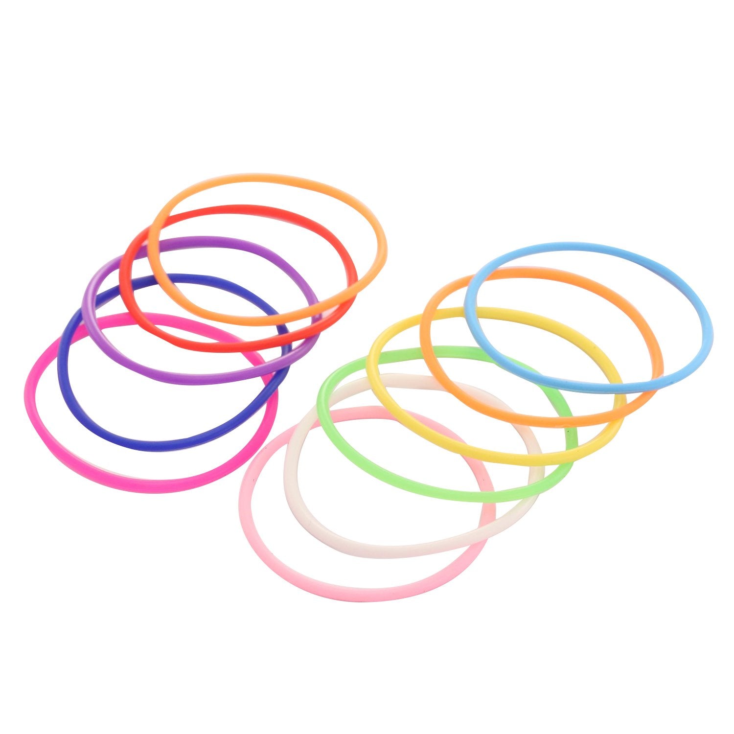 Senkary 80s rainbow jelly bracelets capture a colorful retro vibe for celebrations.