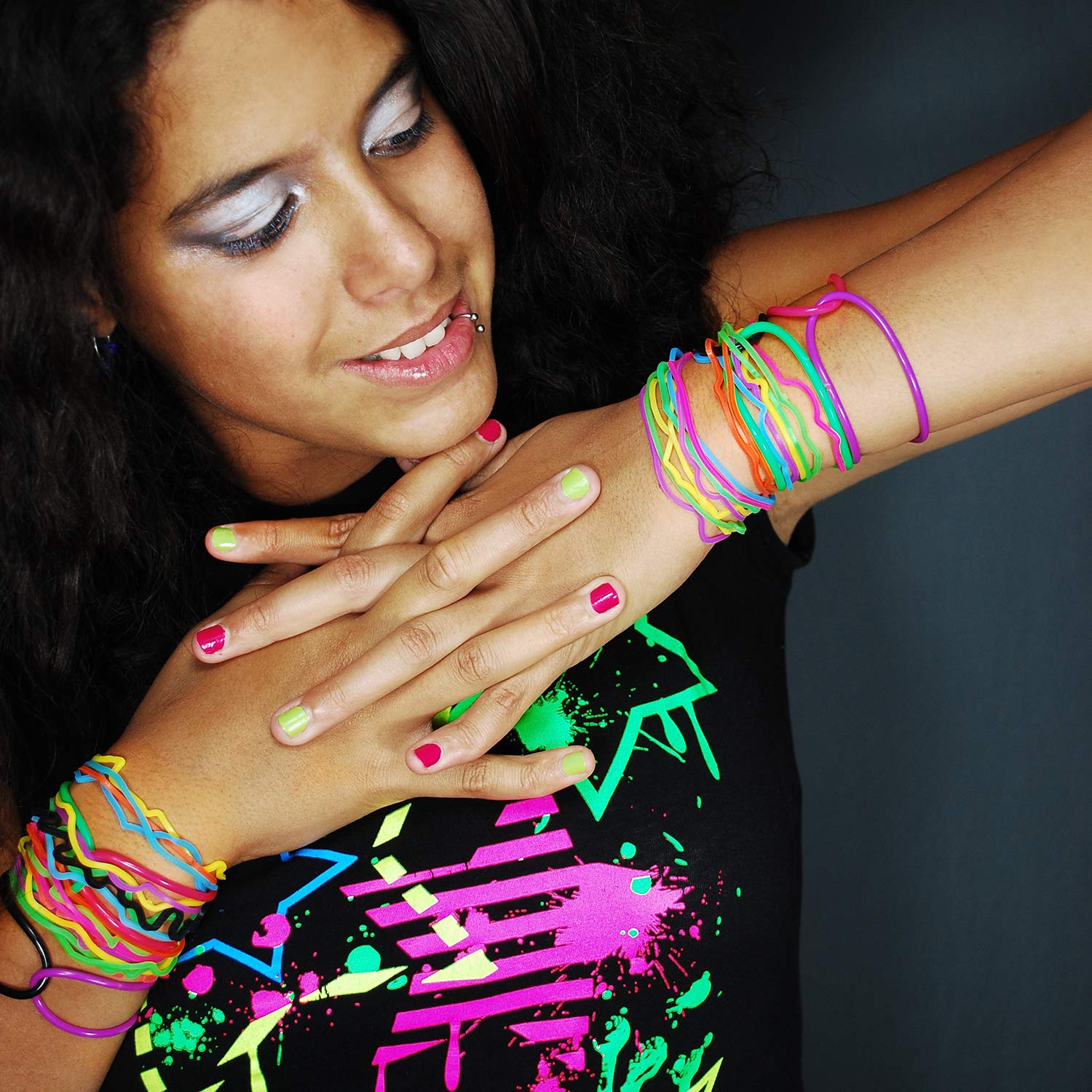 Senkary one-size-fits-most jelly bracelets fit most wrists