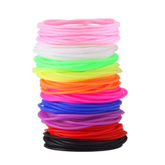 Senkary rainbow silicone jelly bracelets for party favors and casual wear