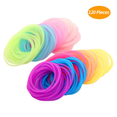 Senkary silicone jelly bracelets hair ties offer durable, stretchable all-day wear.