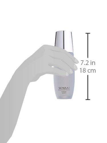 Sensai Kanebo lotion applied to the face demonstrates easy day and night use