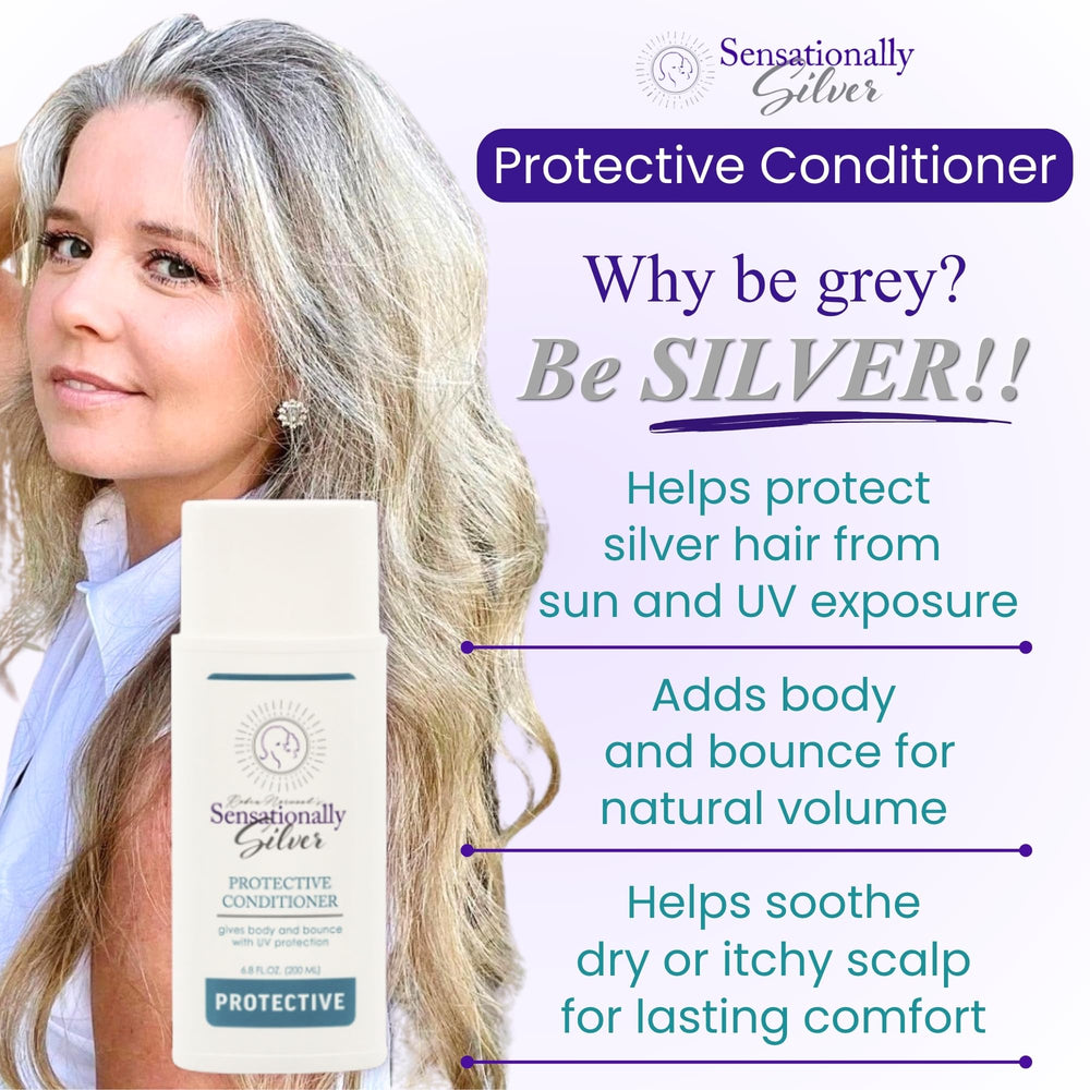 Dispenser pump on Sensationally Silver conditioner for easy daily use