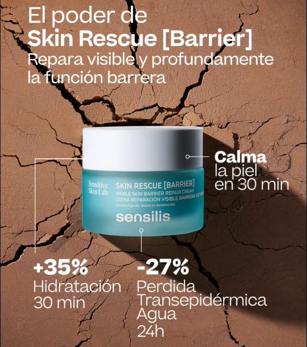 Ceramides support the moisture barrier in Sensilis Skin Rescue.