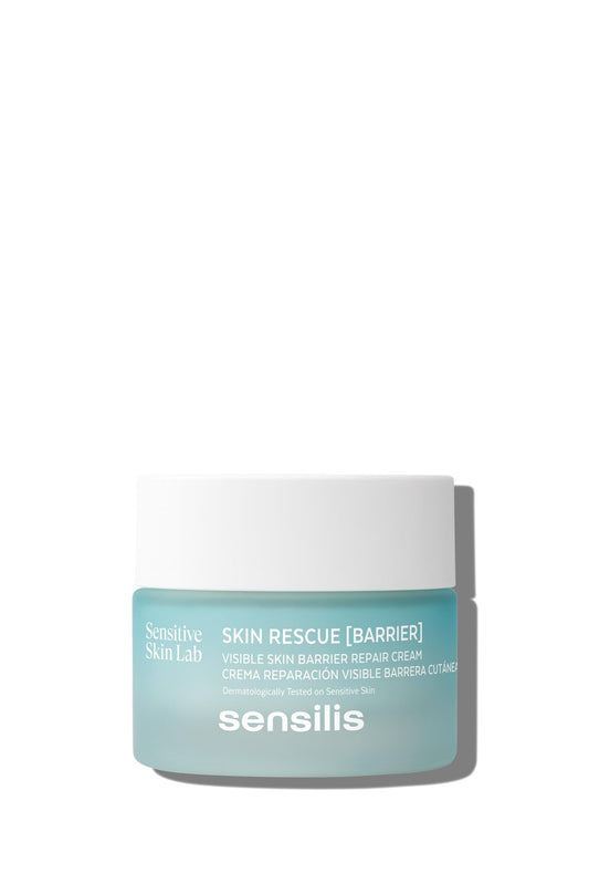 Sensilis Skin Rescue cream tube ready for sensitive skin use.