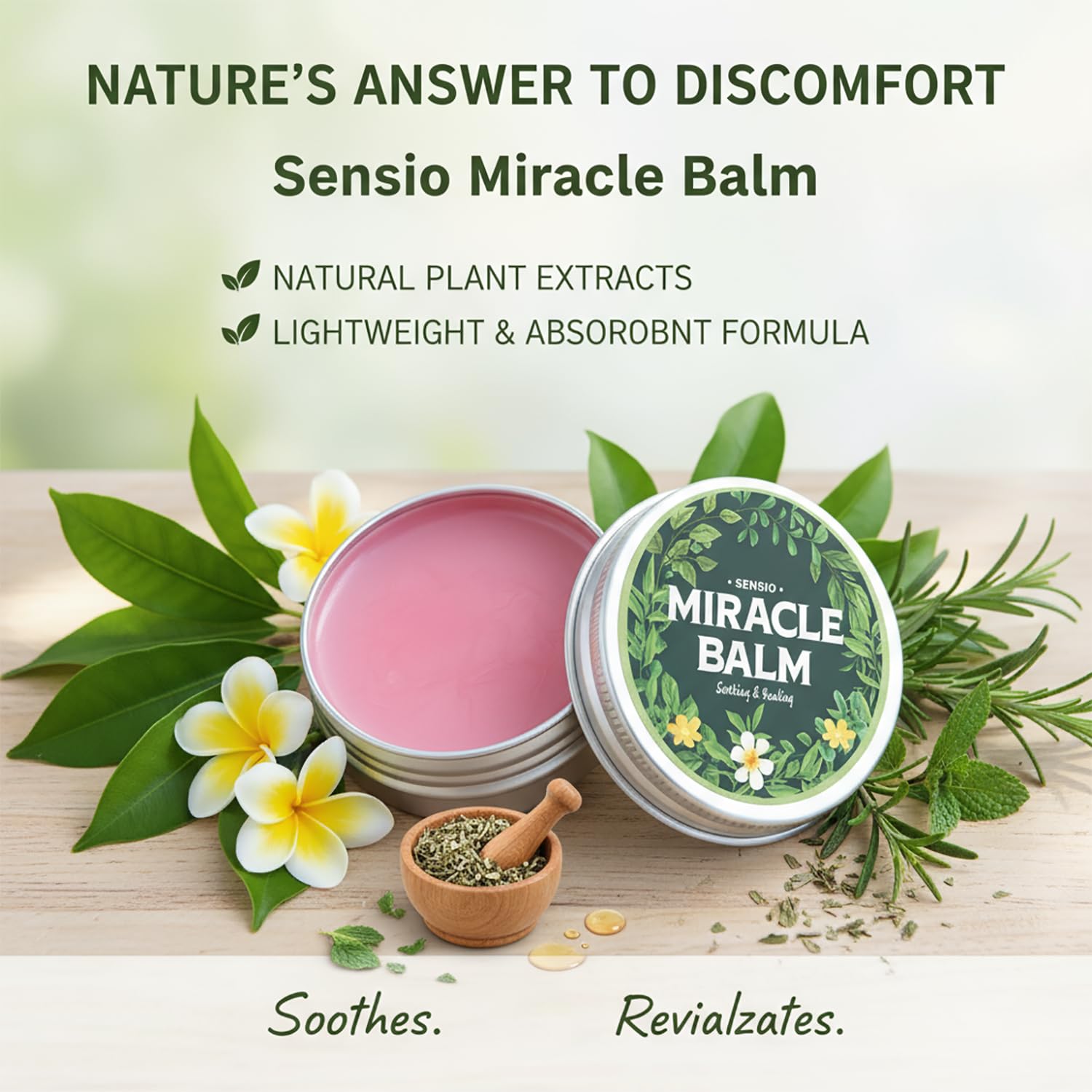 SENSIO MIRACLE Balm light texture enables easy application and quick absorption.