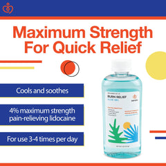 Sensiv Aloe Gel with lidocaine 4 percent label highlights maximum strength relief.