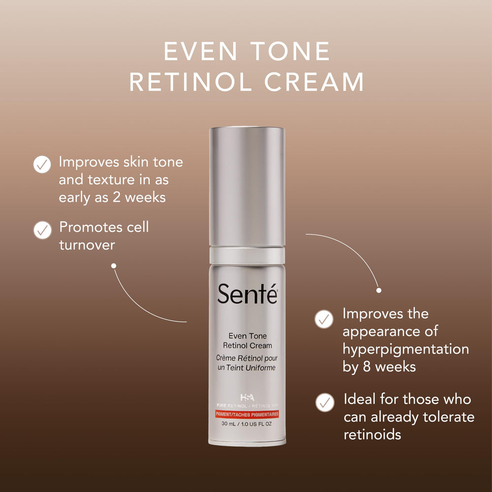 Sente Even Tone Cream pump-dispense shows controlled, precise application