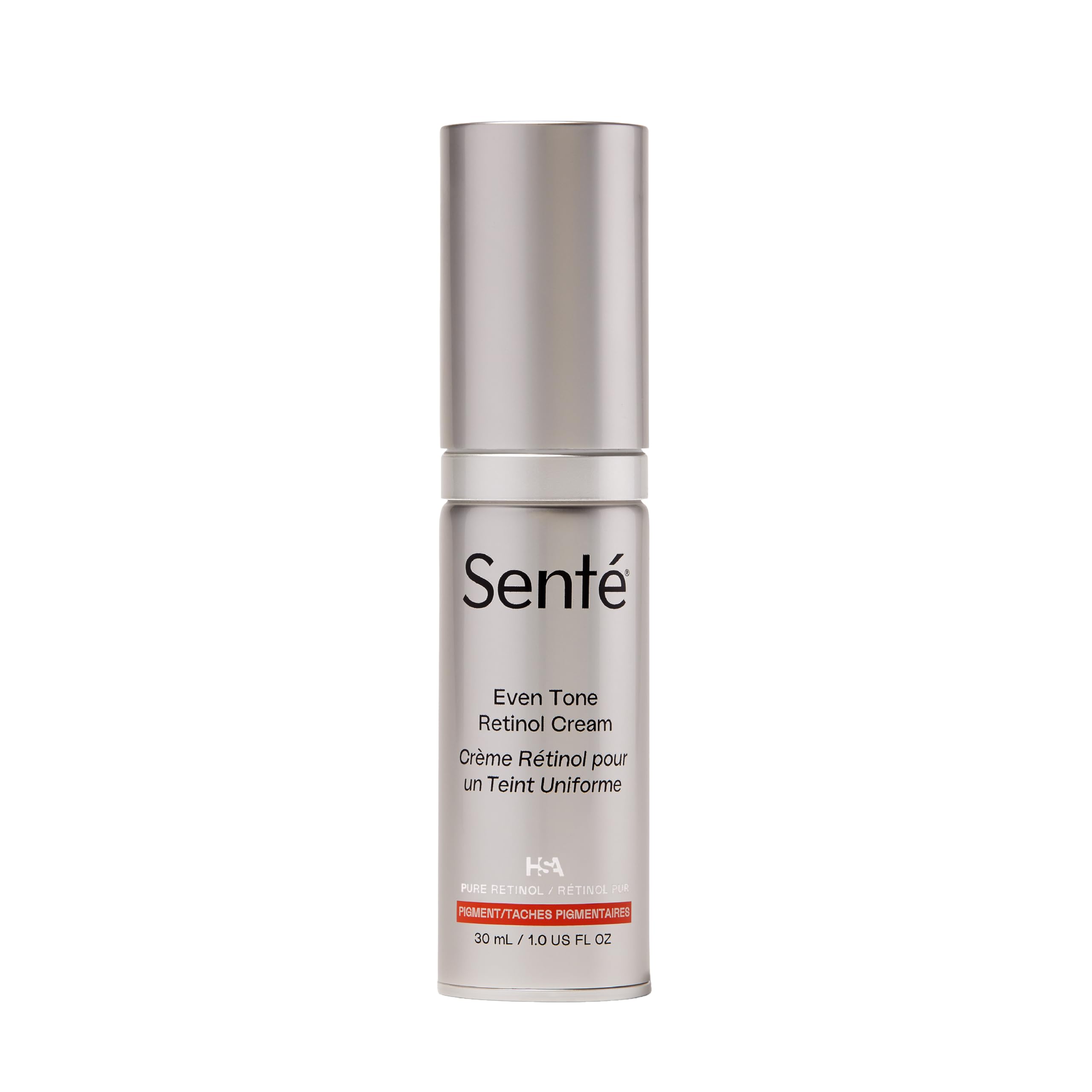 Sente Even Tone Cream tube close-up for easy nightly retinol routine