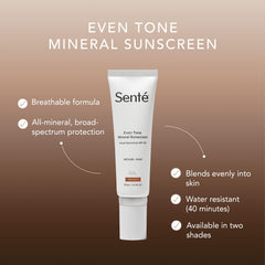Texture swatch demonstrates sheer, blendable coverage for a natural finish