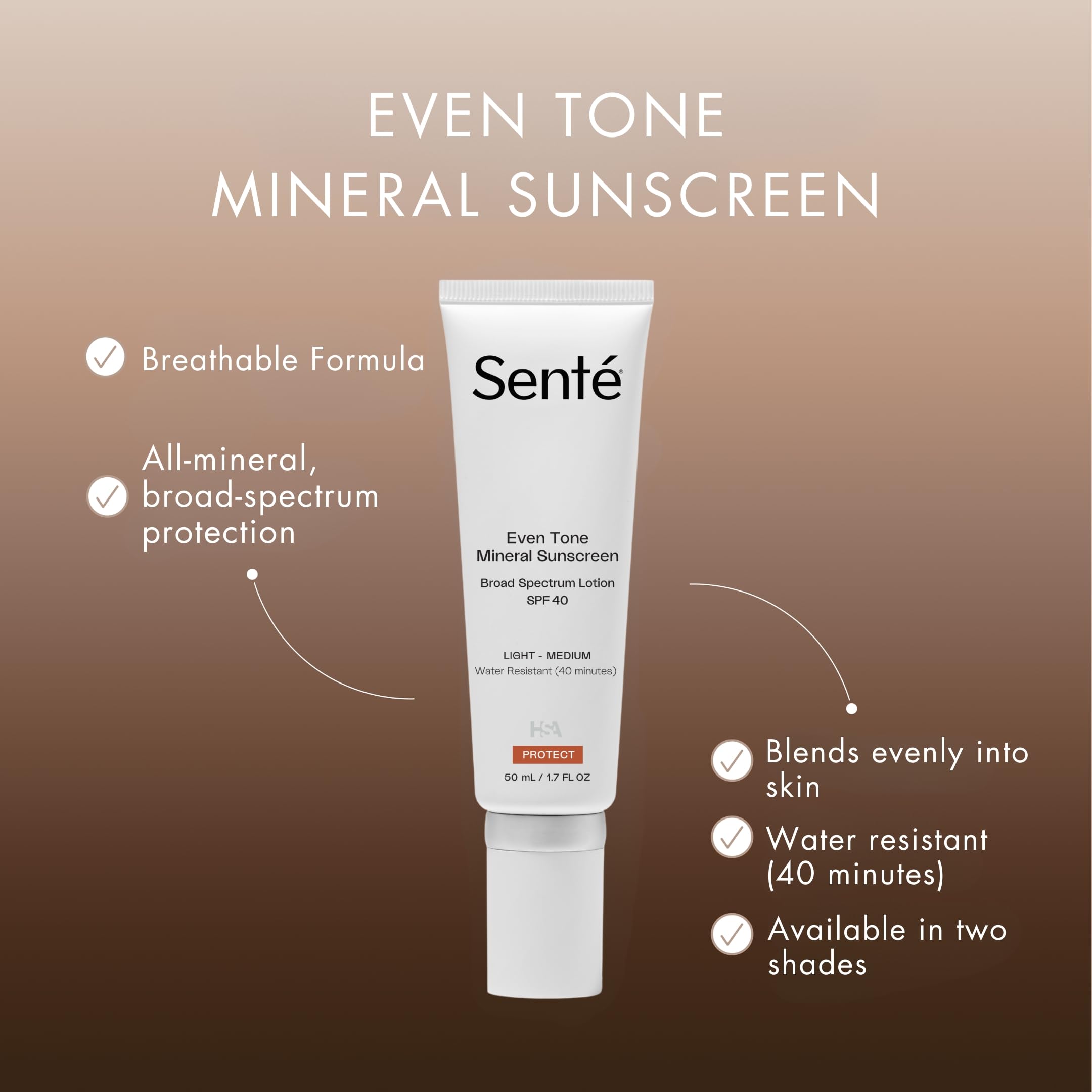 Sente Even Tone tinted swirl demonstrates light, sheer coverage and blendability