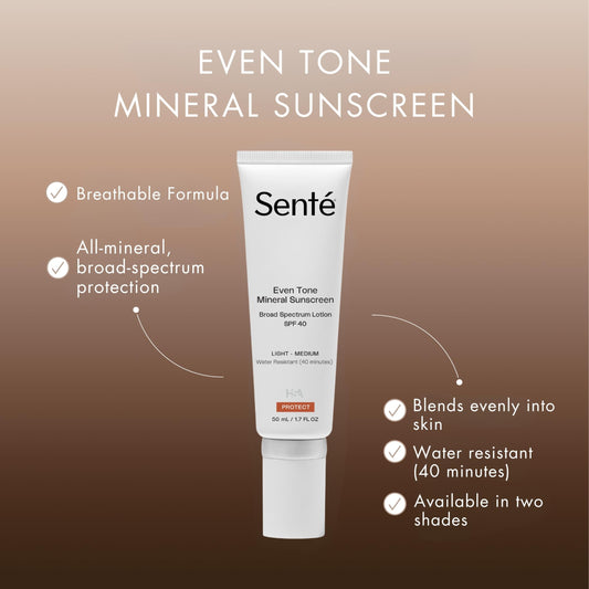 Sente Even Tone tinted swirl demonstrates light, sheer coverage and blendability