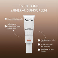 Sente Even Tone tinted swirl demonstrates light, sheer coverage and blendability