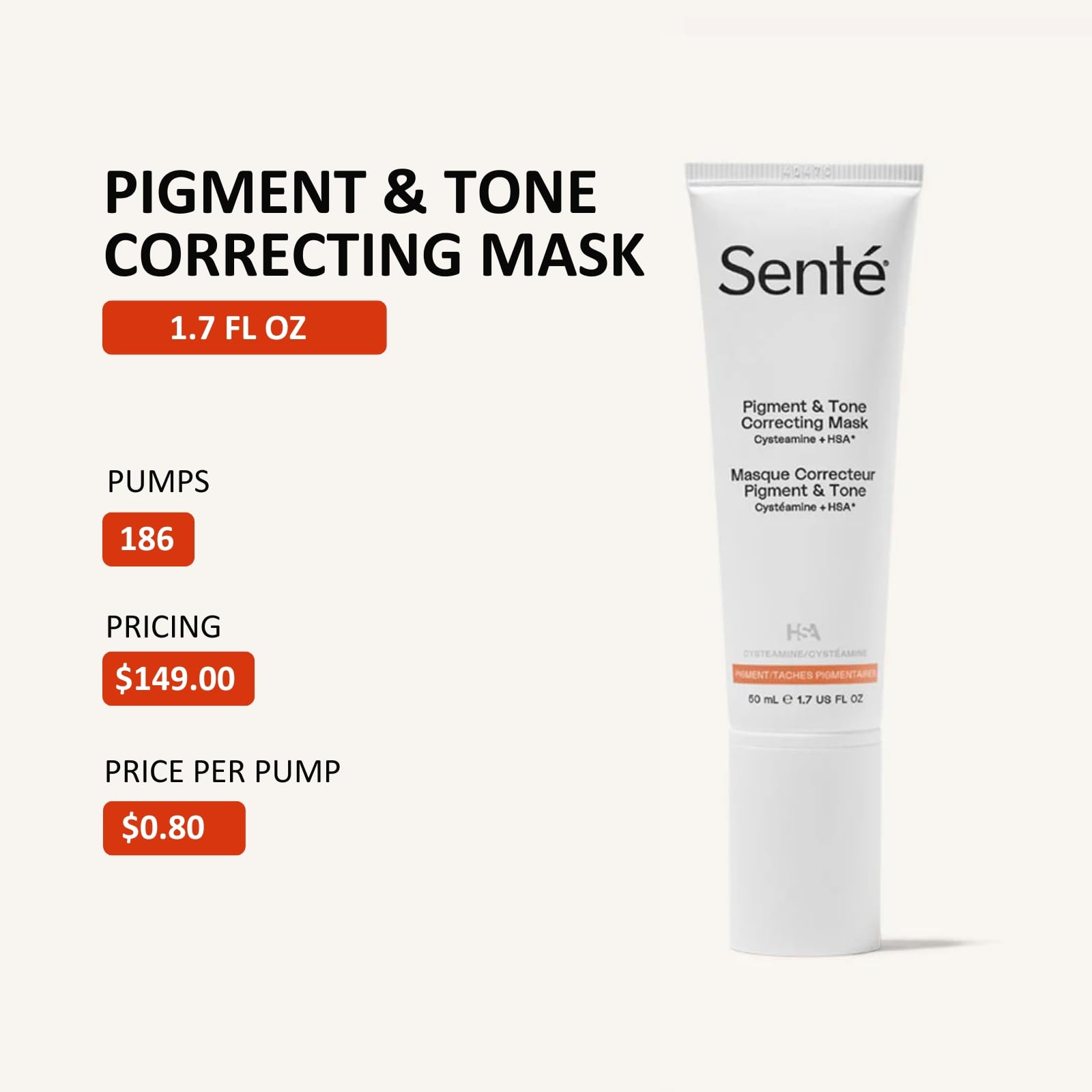 Sente hydration technology graphic implies improved moisture and comfort.