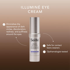 Senté Illumine Eye Cream pump dispenser enabling precise application