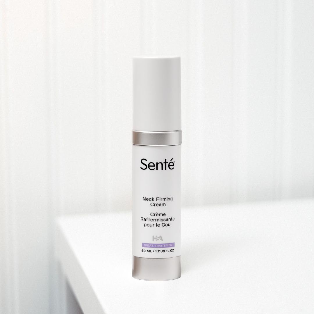 Sente morning and night routine with neck cream usage.