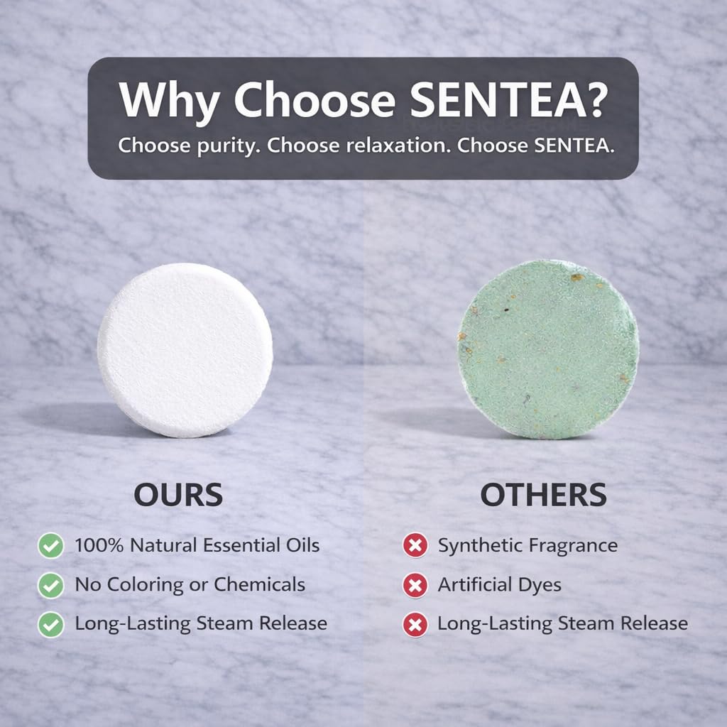 SENTEA lavender steamer for a relaxing shower ambience