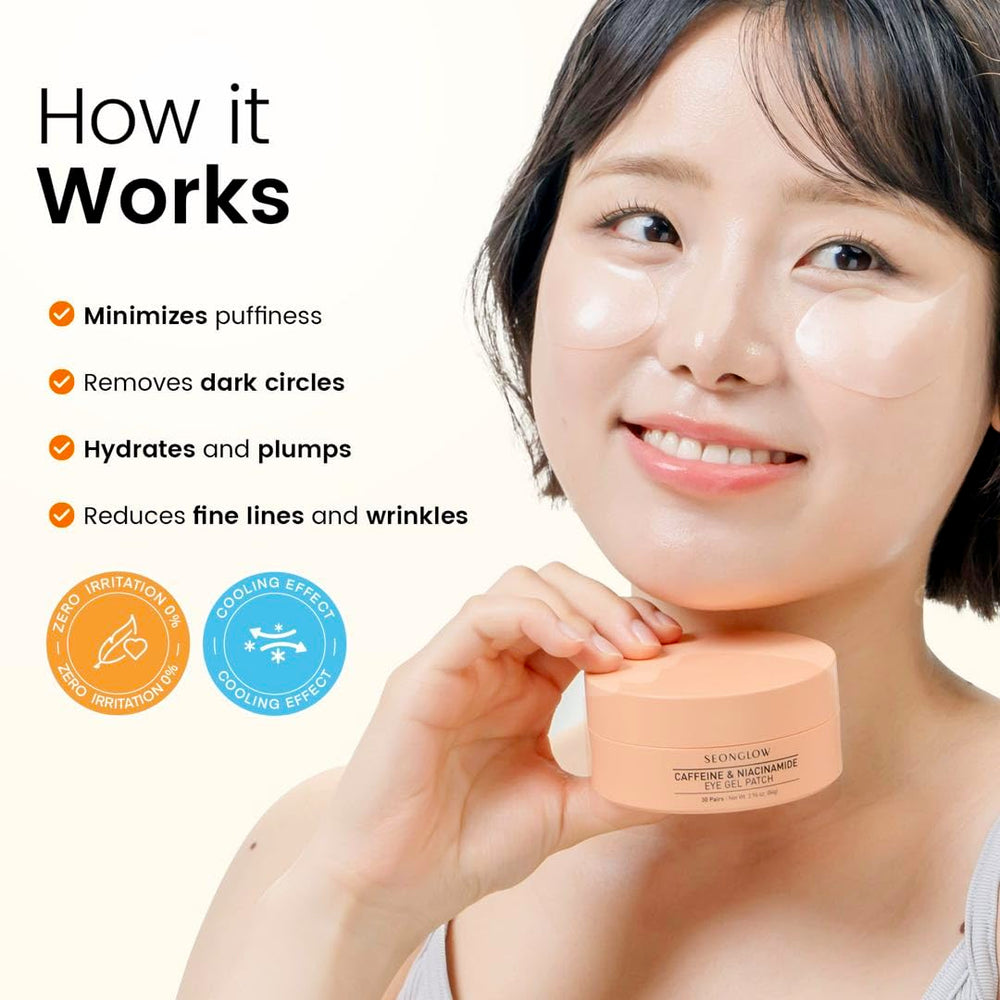 SEONGLOW before and after eye area illustrating potential results