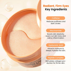 SEONGLOW eye patches applied to under-eye area for demonstration