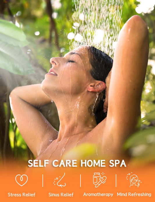 SEONNIX Shower Steamers pack close-up label shows natural oils