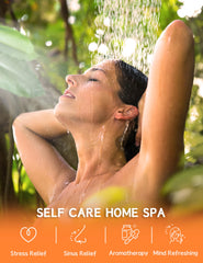 SEONNIX Shower Steamers pack close-up label shows natural oils