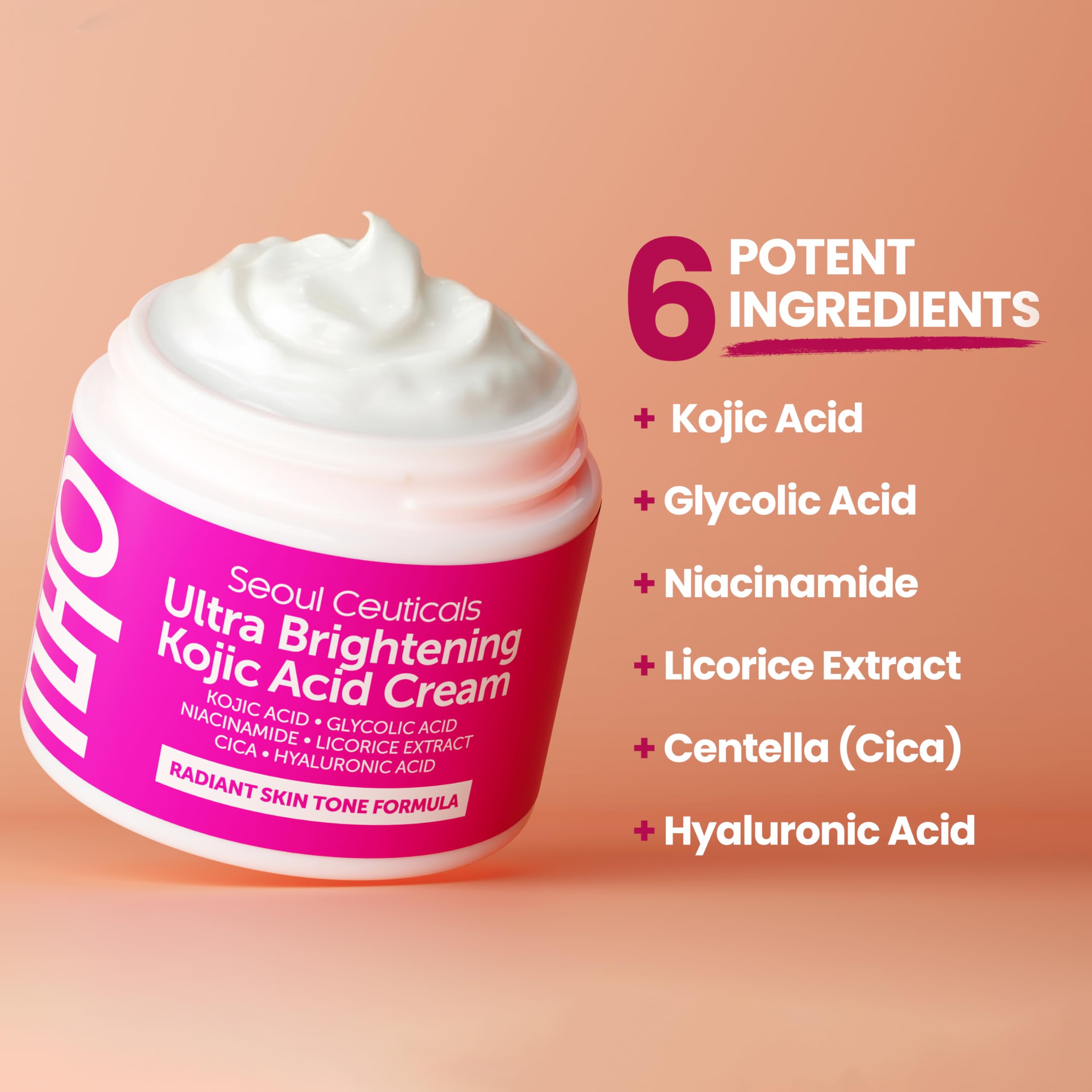 SeoulCeuticals Kojic Cream packaging and label communicates cruelty-free claim