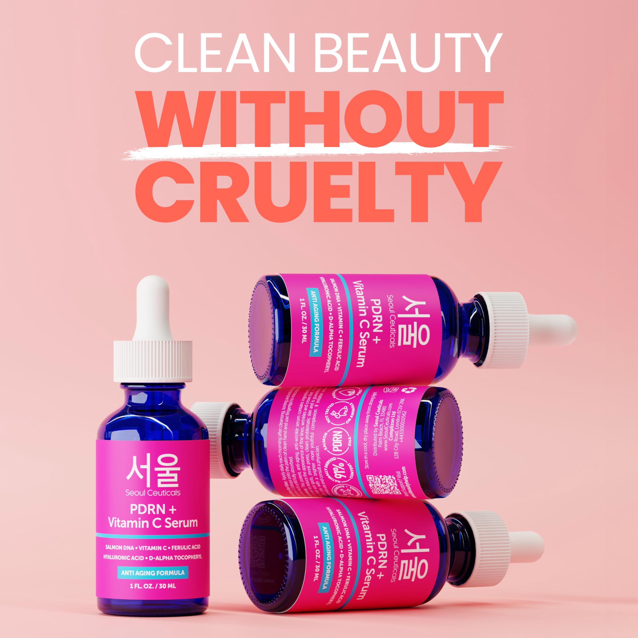 SeoulCeuticals PDRN Serum texture on hand demonstrates lightweight absorption.