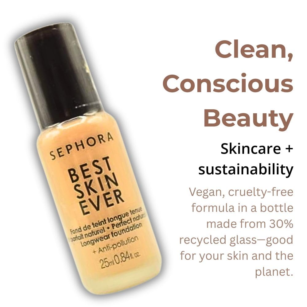 SEPHORA Best Skin Ever packaging detail highlights anti-pollution formula benefits.