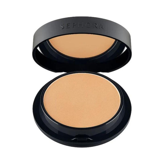 SEPHORA Best Skin Ever Matte Powder Foundation 12N Light close-up shows silky texture for smooth, even skin