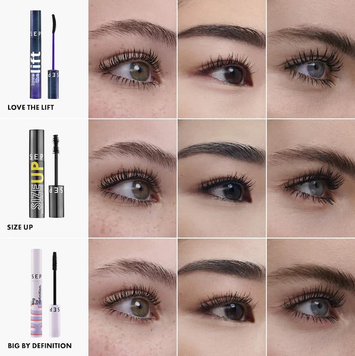 SEPHORA Big By Definition mascara for dramatic length and separation.