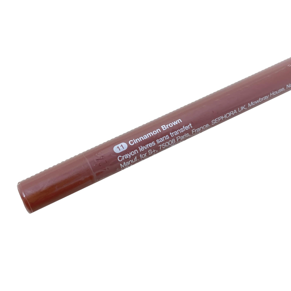 Sephora Collection 8H Lip Liner Cinnamon Brown being applied at the lip line for defined contour.