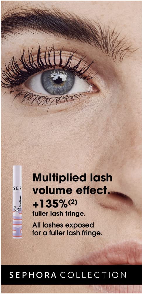Sephora Collection Big By Definition mascara packaging with two-pack display