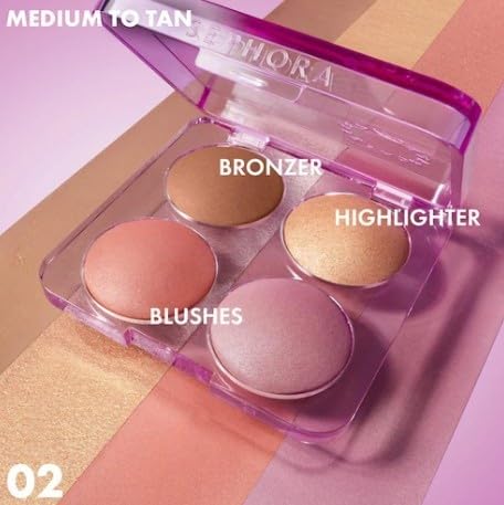 SEPHORA Collection Colorful Face Palette packaging emphasizes portability and versatile shade options.