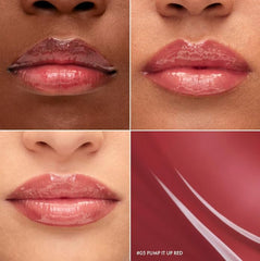 SEPHORA Collection Outrageous Plump Lip Gloss applied on lips delivering fuller look