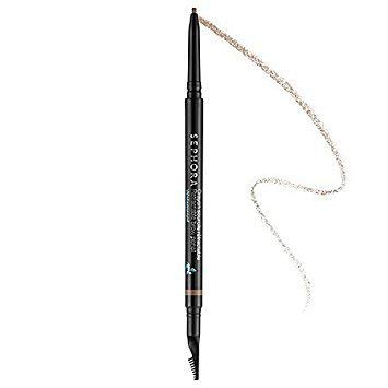 SEPHORA Collection retractable brow pencil waterproof Nutmeg Brown defines natural-looking brows.