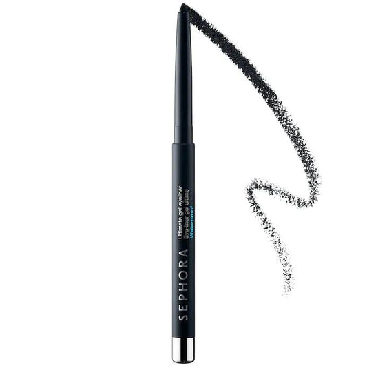 SEPHORA Collection Ultimate Gel Waterproof Eyeliner Pencil Matte Black for precise one-stroke application that lasts