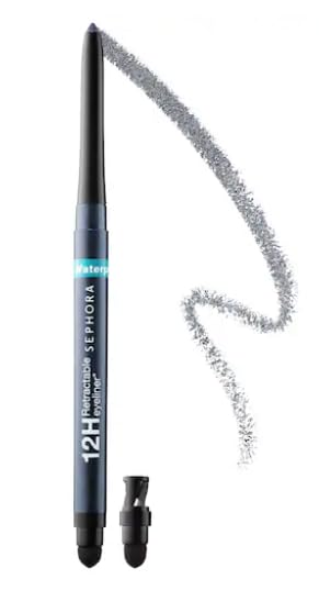 SEPHORA Collection waterproof eyeliner in Shimmer Slate Gray for long-lasting, precise eye definition.