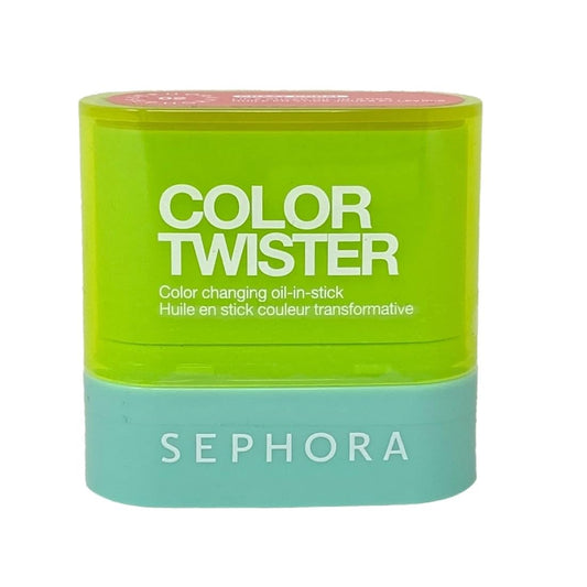 SEPHORA Color Twister Crazy Coral closeup showing buildable gel color for lips and cheeks