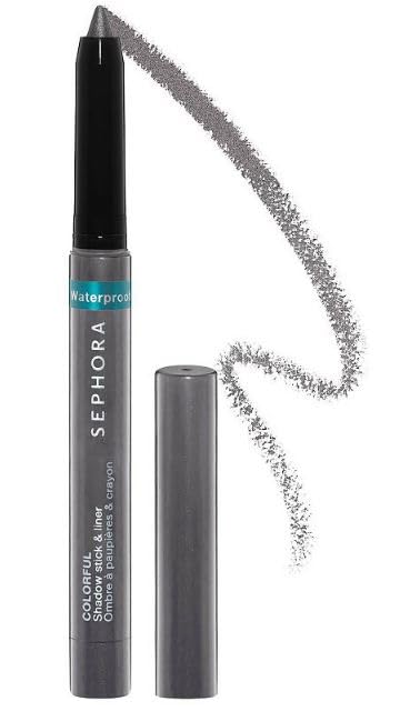 SEPHORA Colorful Waterproof Shadow Stick & Eyeliner in Grey Shimmer for all-day wear