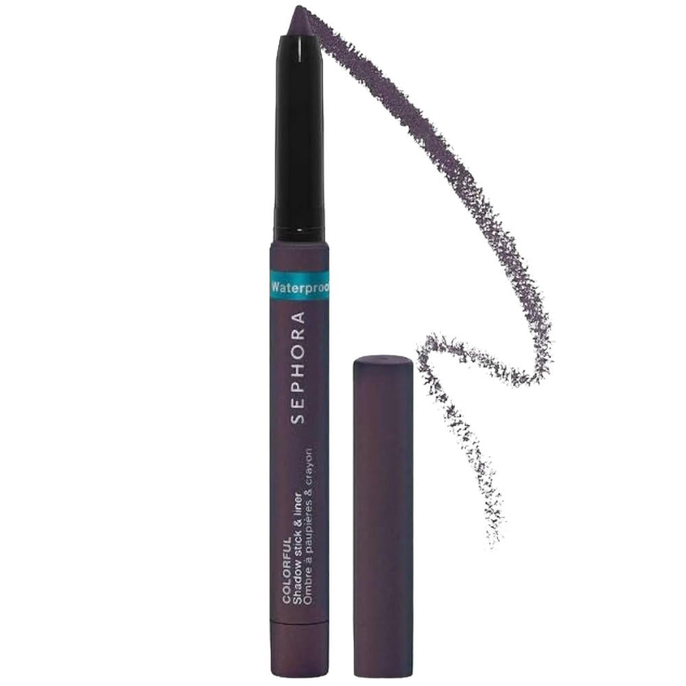 SEPHORA Colorful Waterproof Multi-Stick in Eggplant Matte for all-day eyeliner or eyeshadow versatility.