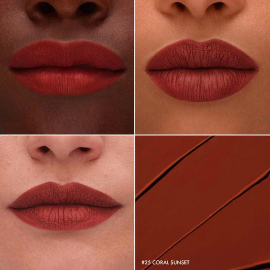 SEPHORA Cream Lip Stain Coral Sunset applicator enables precise, transfer-free wear