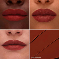 SEPHORA Cream Lip Stain Coral Sunset applicator enables precise, transfer-free wear