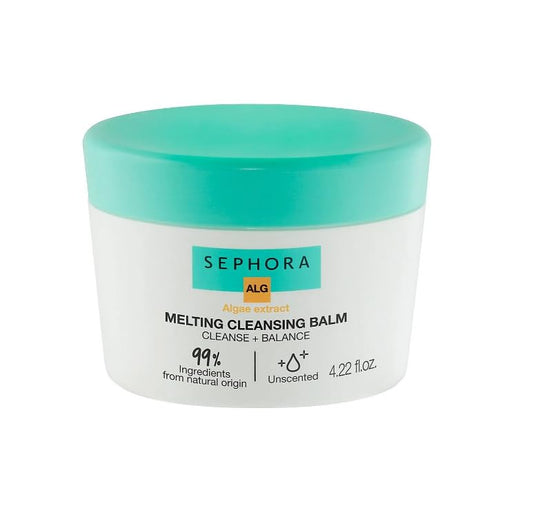 SEPHORA COLLECTION Melting Cleansing Balm with Algae Extract melts on skin to cleanse and refresh your routine.