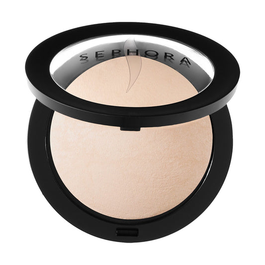 SEPHORA MicroSmooth Baked Foundation Porcelain compact for natural, breathable finish.