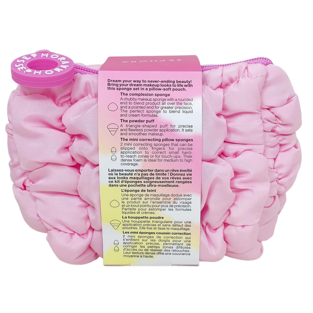 SEPHORA Pillow Dream Tap That Puff mini sponges for quick touch-ups on delicate areas.